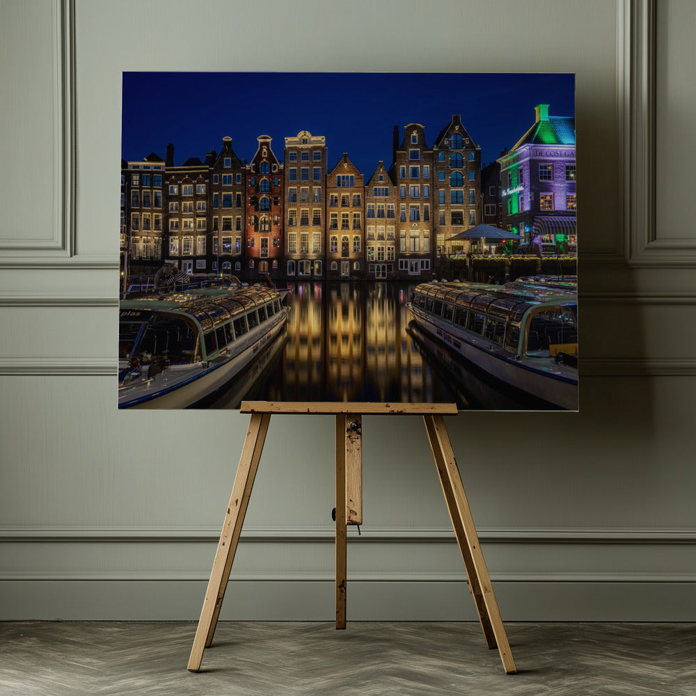 Damrak Amsterdam - Poster / Art Print - interiör