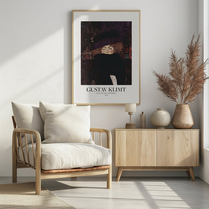 Dame Mit Hut Und Federboa (1909)  Poster - Poster / Art Print - interiör