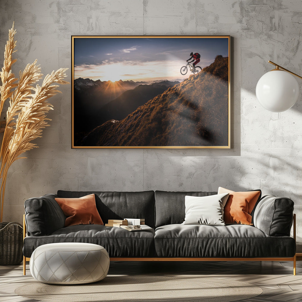 Live the adventure - Poster / Art Print - interiör