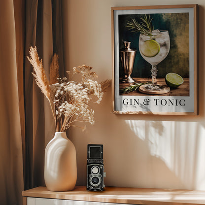 Gin & Tonic - Poster / Art Print - interiör