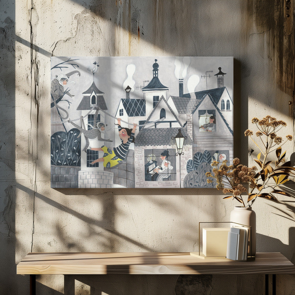 Exploring the big wide world - Poster / Art Print - interiör