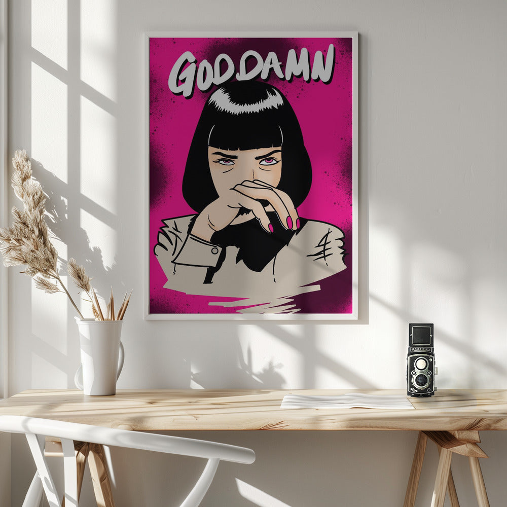 GODDAMN! - Poster / Art Print - interiör