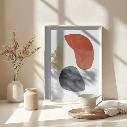 Abstract Minimalist Shapes No 1 - Poster / Art Print - interiör