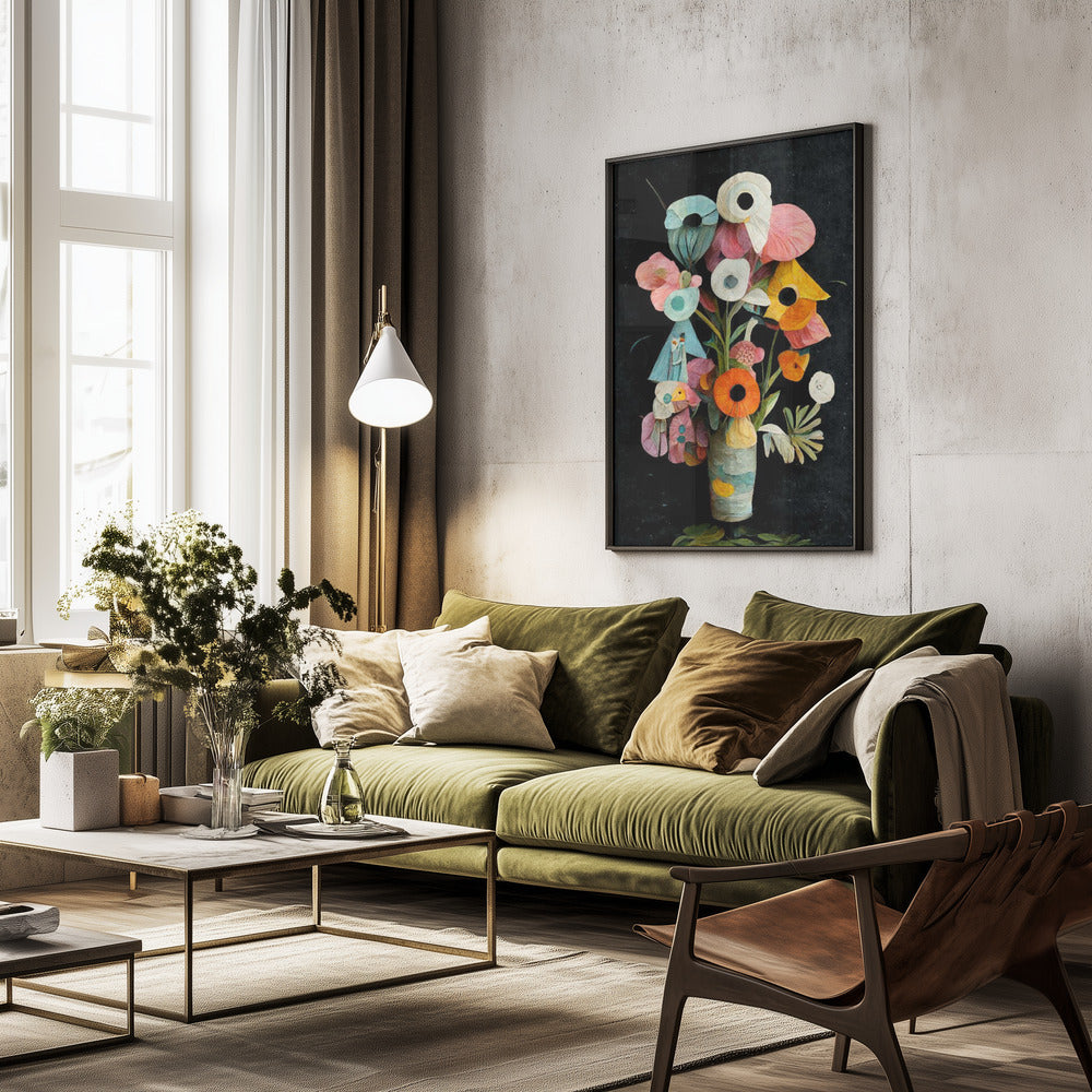 Les Fleurs - Poster / Art Print - interiör