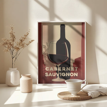 Red Red Wine No 3 - Poster / Art Print - interiör