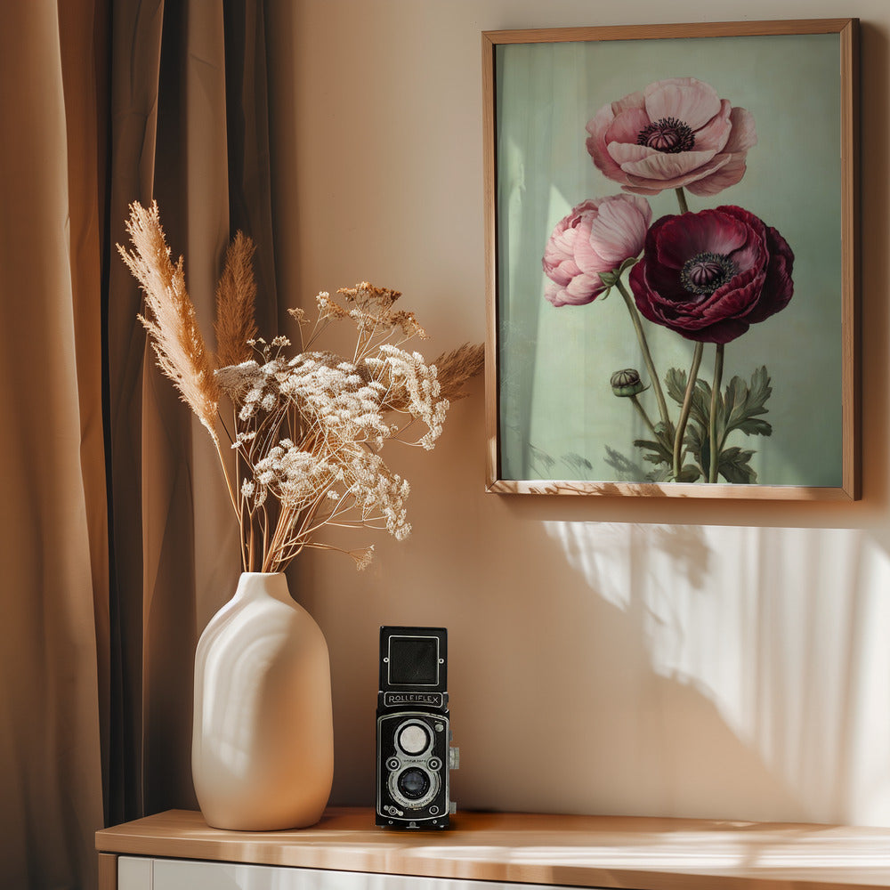 Peonies - Poster / Art Print - interiör