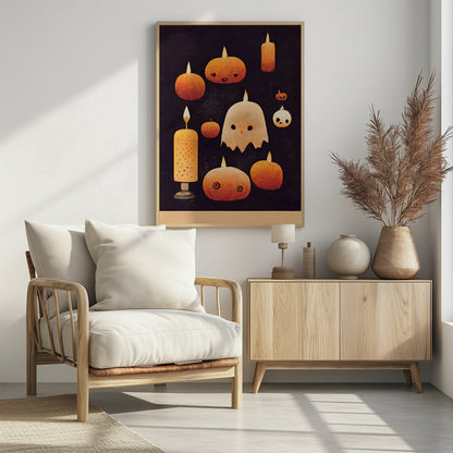Haunted Pumpkin Glow - Poster / Art Print - interiör