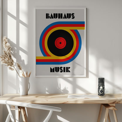 Bauhaus Musik Vinyl - Poster / Art Print - interiör