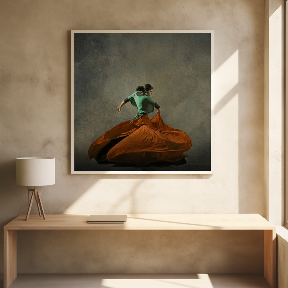 The girl & dance - Poster / Art Print - interiör