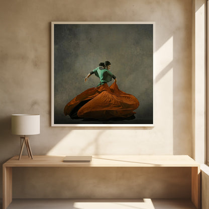 The girl & dance - Poster / Art Print - interiör