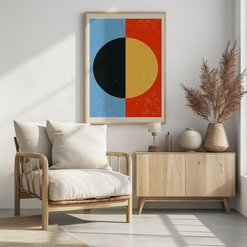 Minimal Abstract Shapes Series #1 - Poster / Art Print - interiör