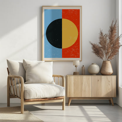 Minimal Abstract Shapes Series #1 - Poster / Art Print - interiör