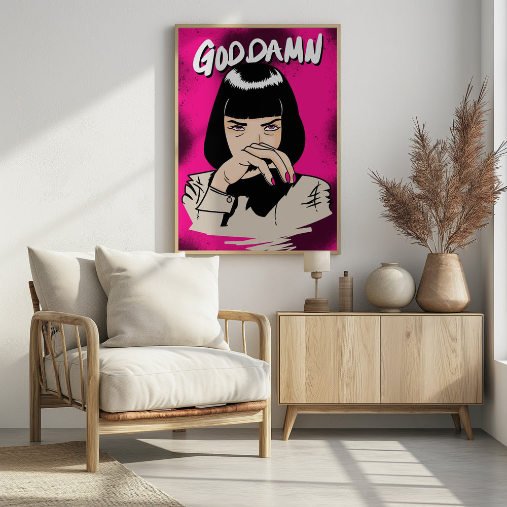 GODDAMN! - Poster / Art Print - interiör