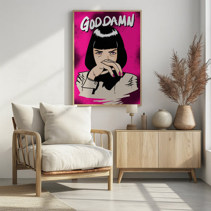GODDAMN! - Poster / Art Print - interiör