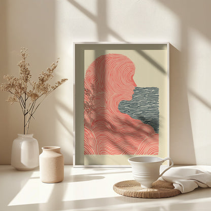 She and the Sea - Poster / Art Print - interiör