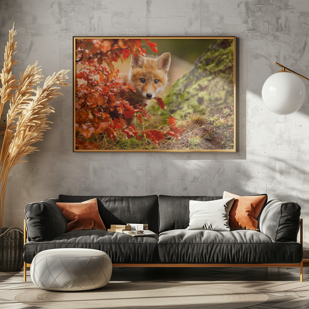 Fox - Poster / Art Print - interiör