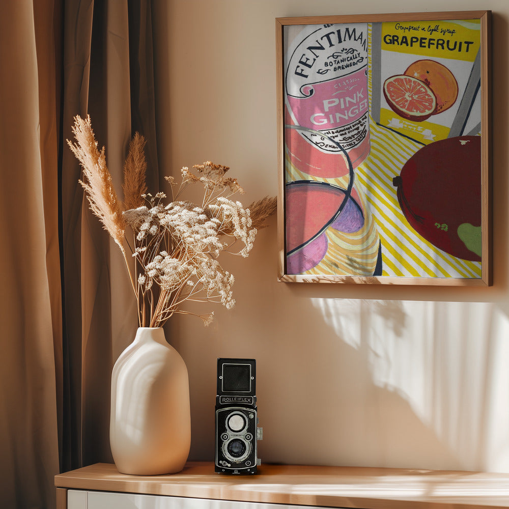 Fentimans Pink Ginger - Poster / Art Print - interiör