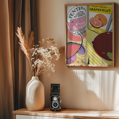 Fentimans Pink Ginger - Poster / Art Print - interiör