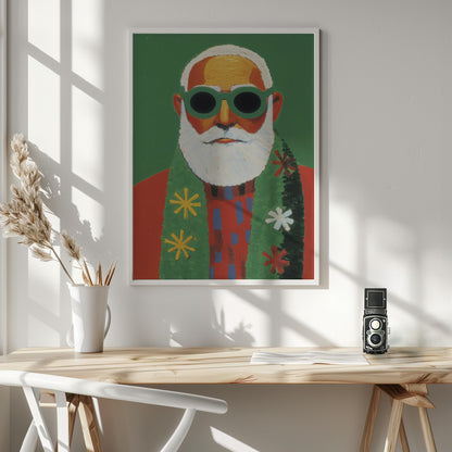 Holiday Santa - Poster / Art Print - interiör