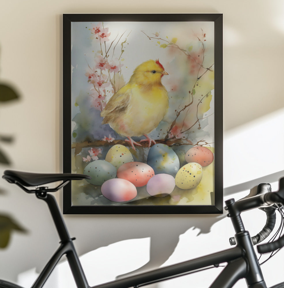 Happy Easter No 2 - Poster / Art Print - interiör