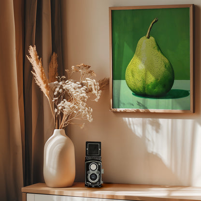 Green Pear - Poster / Art Print - interiör