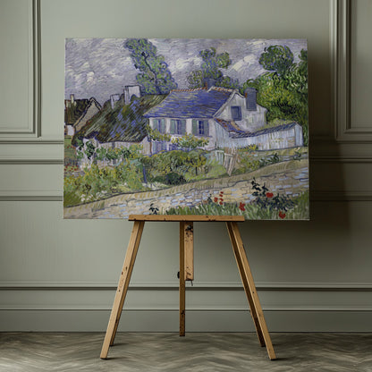 Vincent Van Gogh's Houses At Auvers (1890) Famous - Poster / Art Print - interiör
