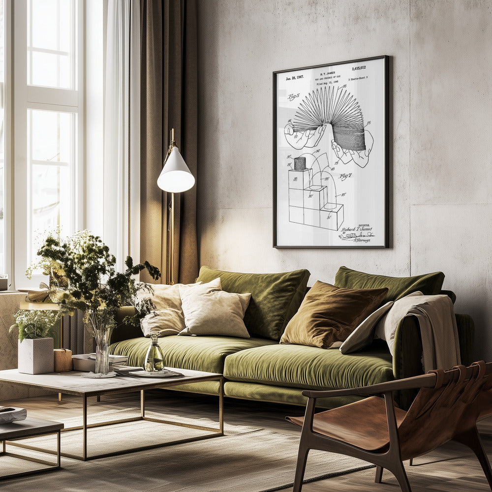 Toy and Process of Use Patent 1947 - Poster / Art Print - interiör