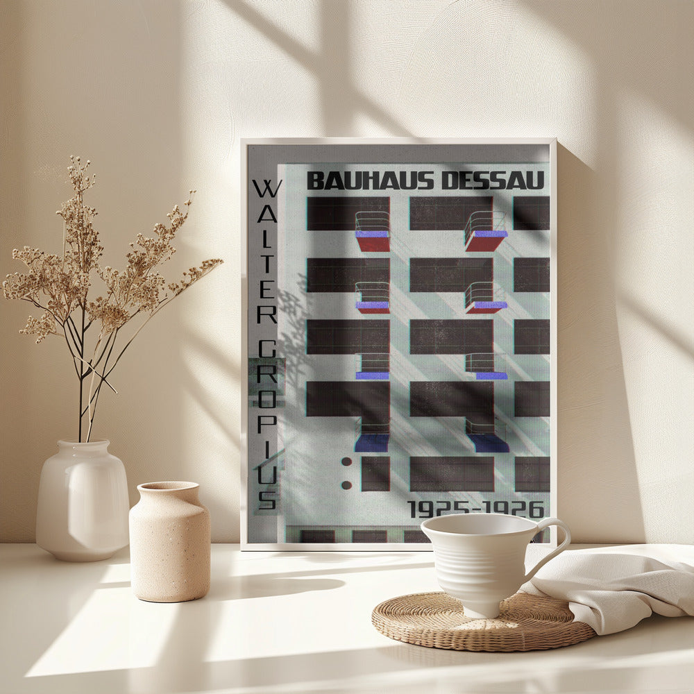Bauhaus Dessau style IV - Poster / Art Print - interiör