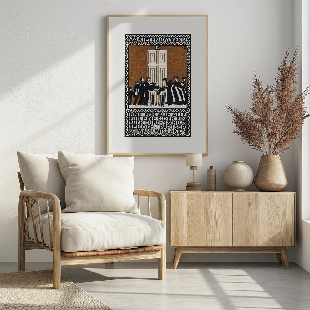 Variety Act 12  One for All, All for One or a Glimpse Through the Keyhole - Poster / Art Print - interiör