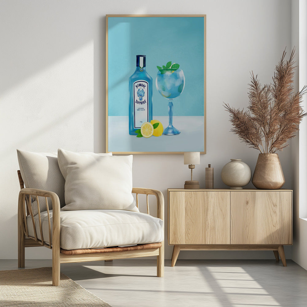 Gin Cocktail - Poster / Art Print - interiör