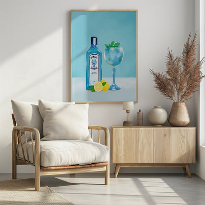 Gin Cocktail - Poster / Art Print - interiör