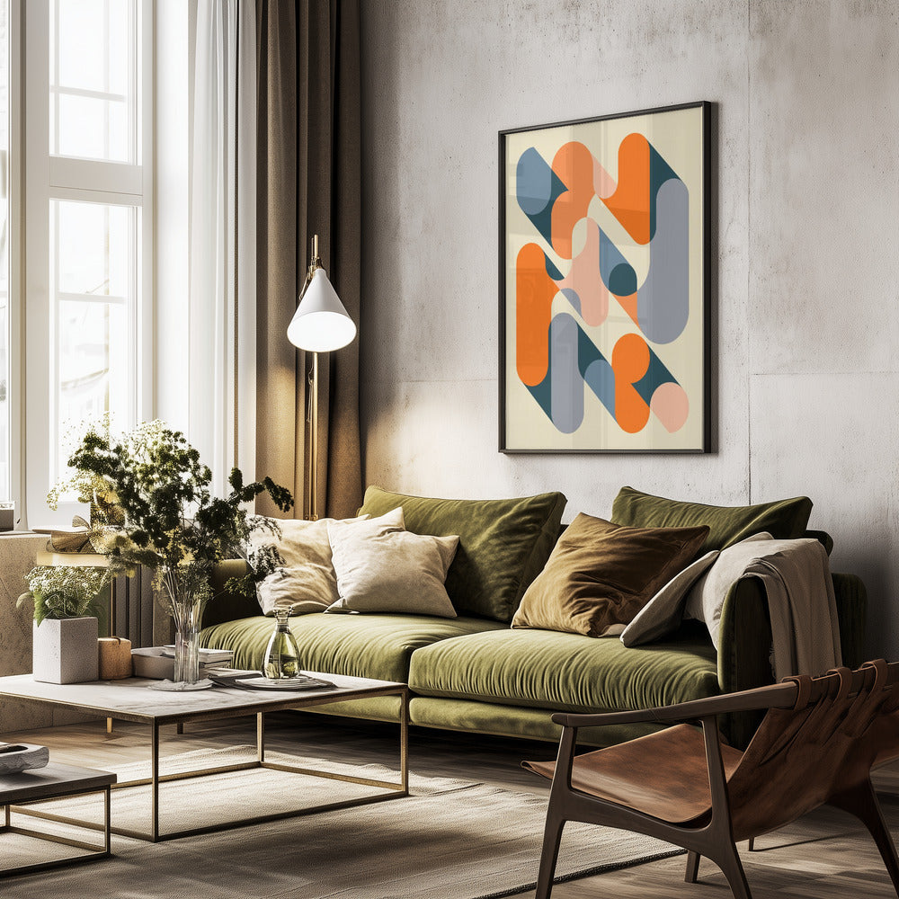 Geometrics 2 - Poster / Art Print - interiör