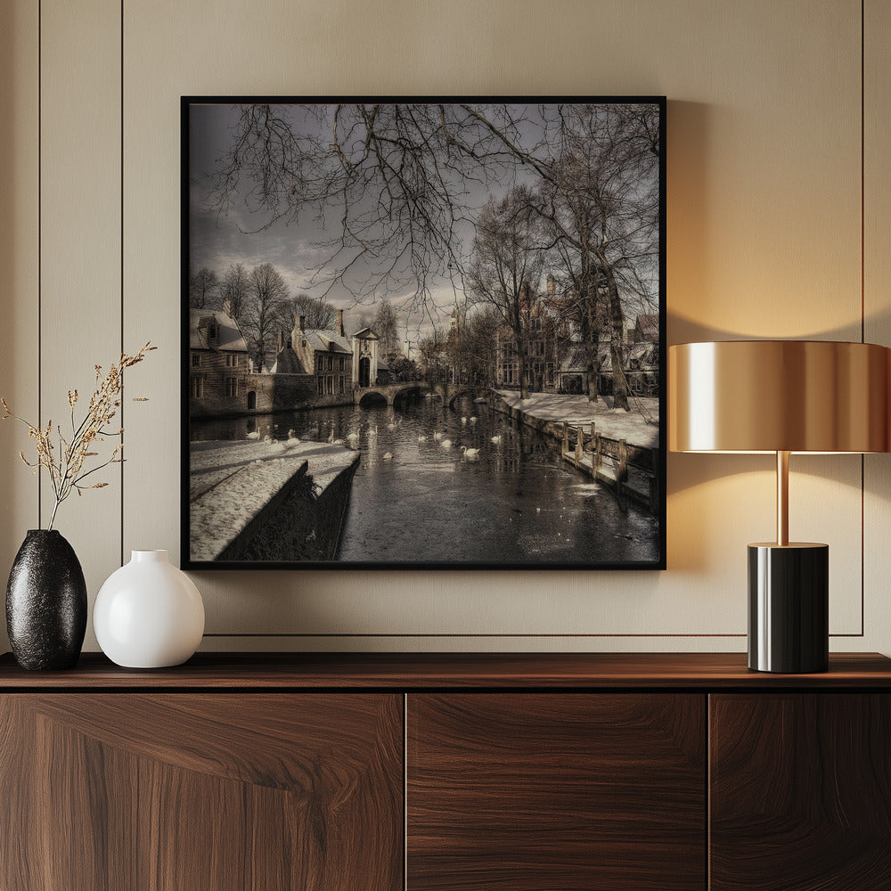 Bruges in Christmas dress - Poster / Art Print - interiör