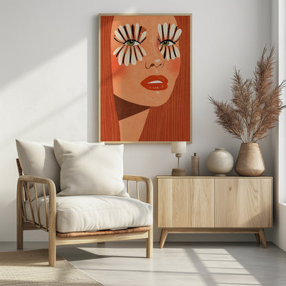 Flower Eyes - Poster / Art Print - interiör