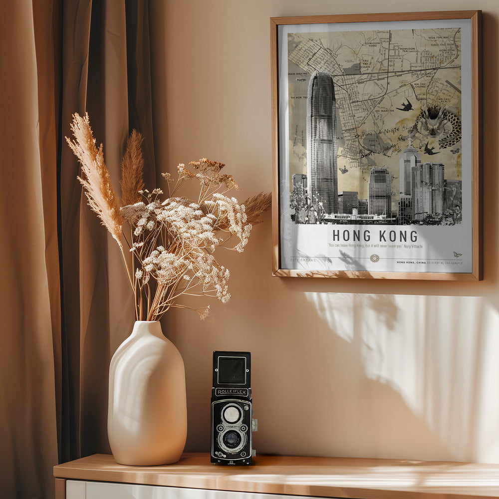 Hong Kong (City Breaks) - Poster / Art Print - interiör