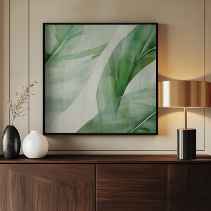 Abstract Banana Leaf - Poster / Art Print - interiör