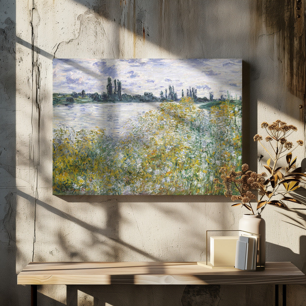 Île Aux Fleurs Near Vétheuil (1880) By Claude Monet - Poster / Art Print - interiör