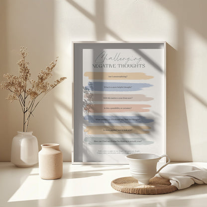 Cbtnegativethoughts - Poster / Art Print - interiör