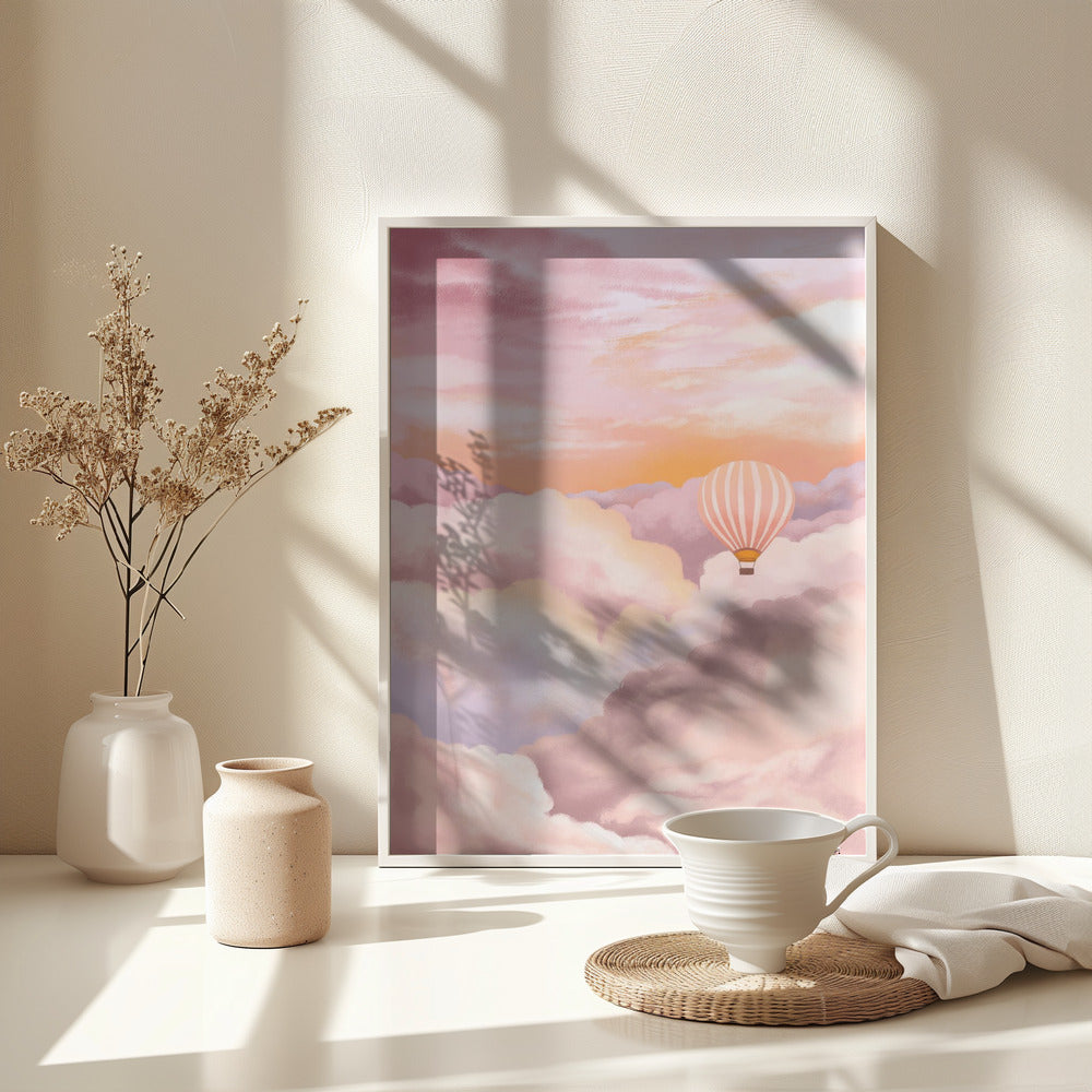 In the Clouds - Poster / Art Print - interiör