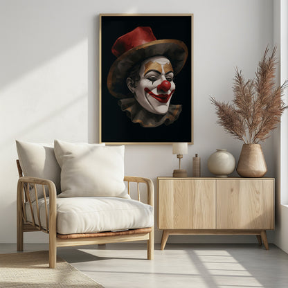 The Smiling Clown - Poster / Art Print - interiör