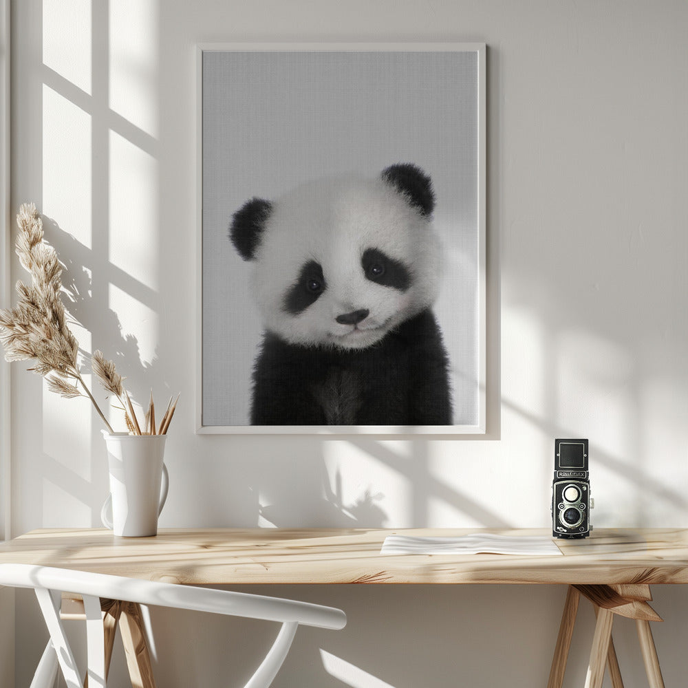 Peekaboo Baby Panda - Poster / Art Print - interiör