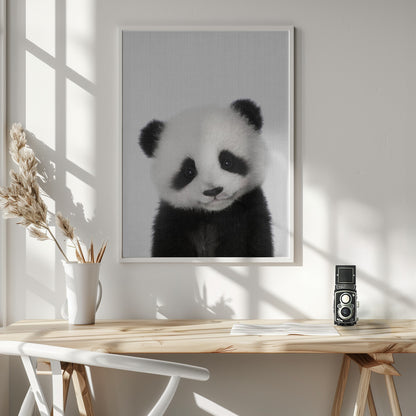 Peekaboo Baby Panda - Poster / Art Print - interiör