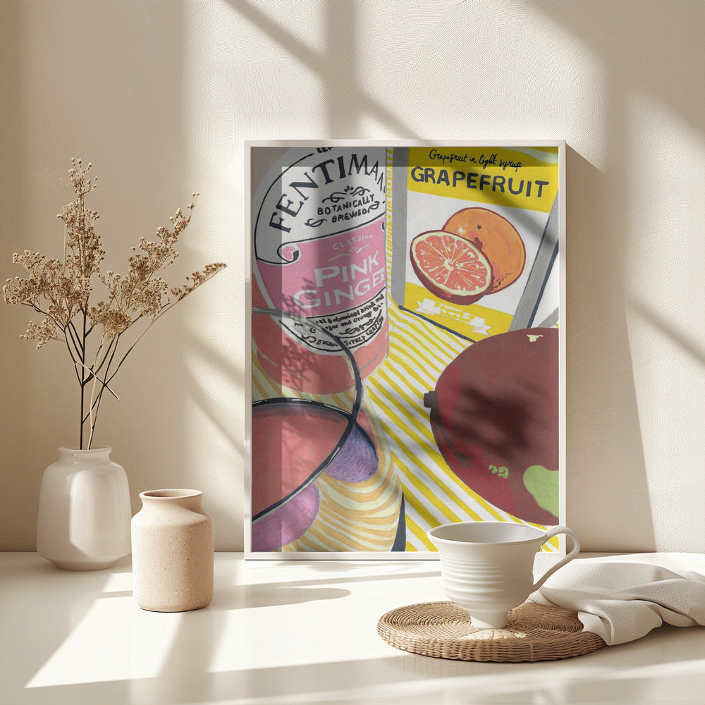 Fentimans Pink Ginger - Poster / Art Print - interiör