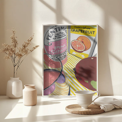 Fentimans Pink Ginger - Poster / Art Print - interiör