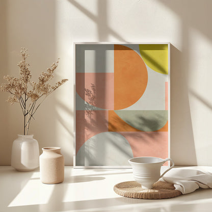 Summer Circles22 3 V - Poster / Art Print - interiör