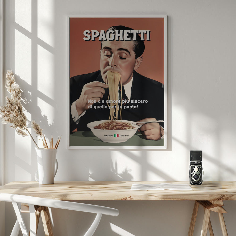 Spaghetti Lover - Poster / Art Print - interiör