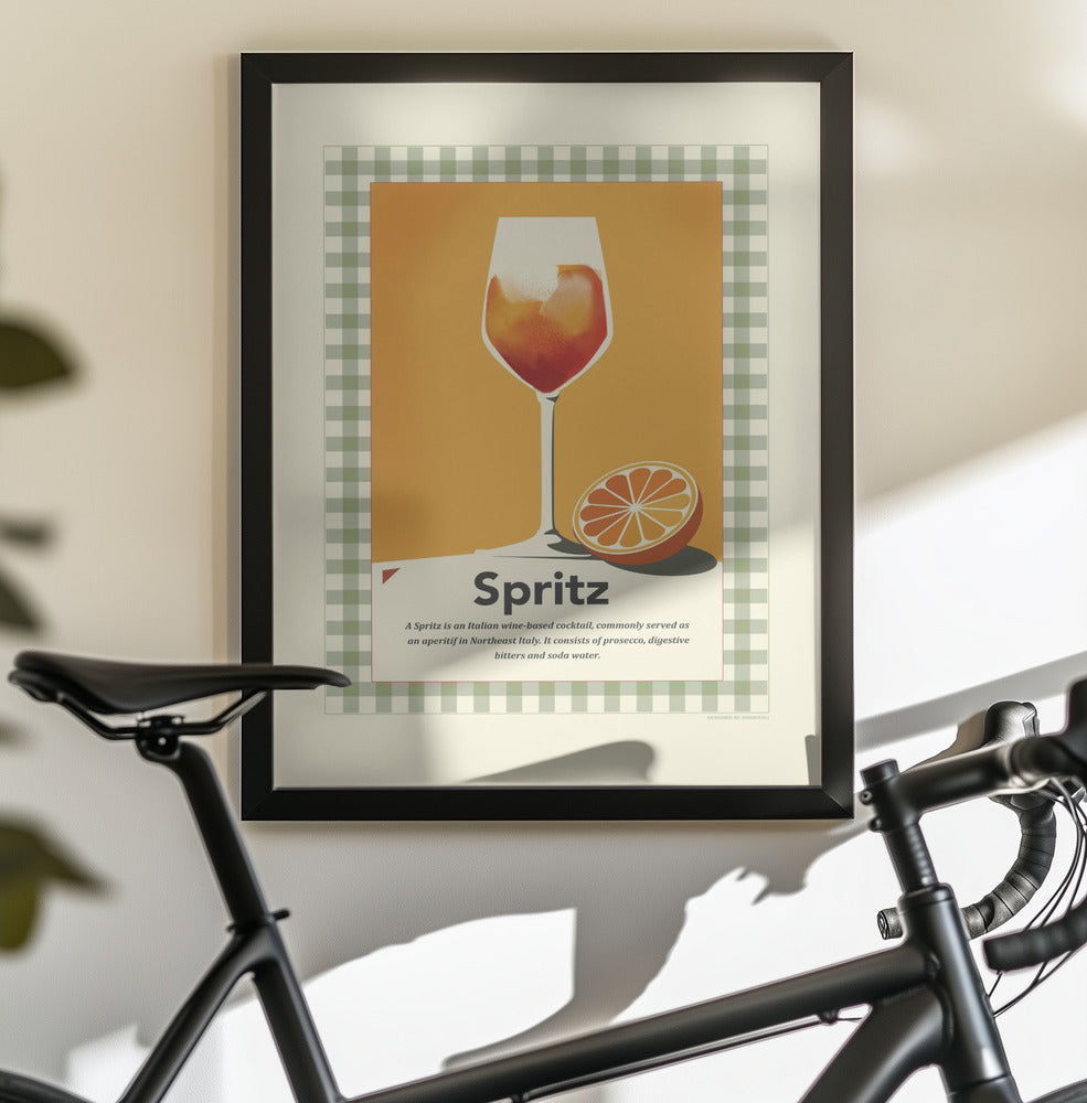 Spritz retro print - Poster / Art Print - interiör