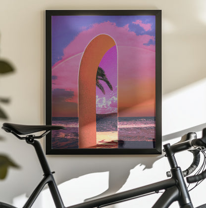 Portal Vaporwave - Poster / Art Print - interiör