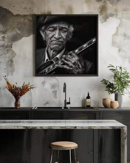 the guitarist - Poster / Art Print - interiör