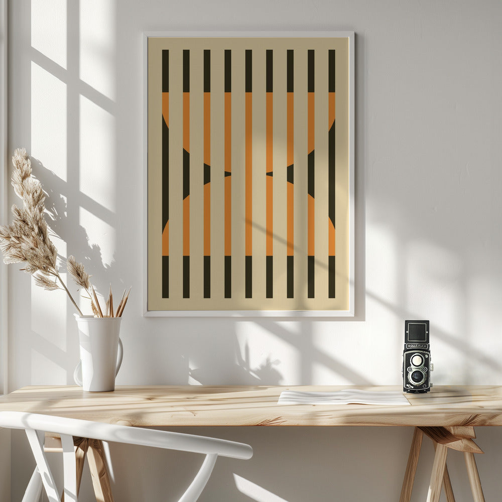 Faded Geometric #4 - Poster / Art Print - interiör